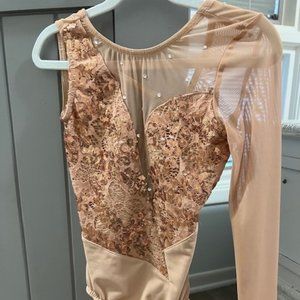 REVERENCE dance Leotard Sequined.  Very pretty. Size YM.